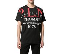 Philipp Plein T-Shirt Homme Cult Iconique Or Découpé Col Rond P.L.N. 4XL