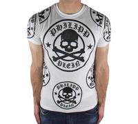 Philipp Plein - T-shirt motif/style Multiples logos - Homme (SY3001)