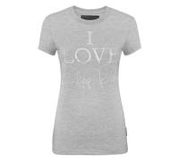 Philipp Plein - T-Shirt Pure Col Rond MC - Femme - Tops - Gris - Taille: 36 FR