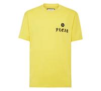 Philipp Plein - T-shirt Round Neck SS Gothic - Homme - Tops - Jaune - Taille: 3XL