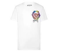 Philipp Plein - T-shirt Round Neck SS - Homme - Tops - Blanc - Taille: 4XL