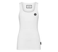 Philipp Plein - Tank Top Hexagon - Femme - Tops - Blanc - Taille: 38 FR
