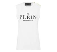 Philipp Plein - Tank Top Iconic - Femme - Tops - Blanc - Taille: 40 FR