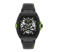 Philipp Plein The $KELETON 2.0 Montre automatique pour homme, Noir/vert