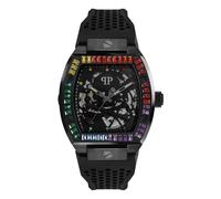 Philipp Plein - The $keleton Rainbow Watch - unisex - Accessoires - Noir - Taille: ONE Size