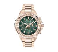 Philipp Plein The $Kull Chrono Montre analogique à quartz pour homme, Rose/vert- Pwwfa0625