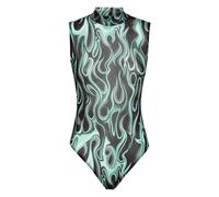 Philipp Plein - Tulle Body Sleeveless Flame - Femme - Tops - Multicolore - Taille: 36 FR