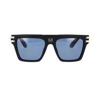 Philipp Plein, unisex, Accessoires, Noir, Taille: 56 MM Lunettes de soleil carrées de luxe avec design unique
