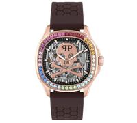 Philipp Plein Unisex-Montre Automatique Braun / Couleur Rosé Or PWRAA0623