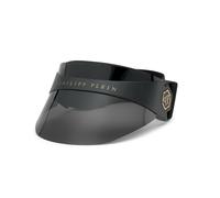 Philipp Plein Unisex Philipp Plein SPP033S PLEIN F.I.T. FUTURE IS TODAY VISIERA-K 0U28 Lunettes de soleil Injecté Noir Gris Visière Polarisé