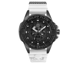 Philipp Plein Unisexe Uhr Analog Quarz The $Kull Silikon, Noir/Blanc - Pwaaa2624, Bracelet