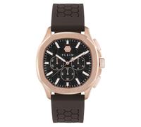 Philipp Plein Watches Montre à affichage analogique brun foncé / or rose / noir, Taille One Size