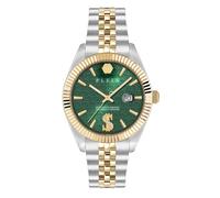 Philipp Plein Watches Montre à affichage analogique 'DATE SUPERLATIVE' or / vert foncé / argent, Taille One Size