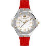 Philipp Plein Watches Montre à affichage analogique rouge / argent, Taille One Size