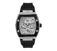 Philipp Plein Watches Montre à affichage analogique 'The $keleton' noir / argent, Taille One Size