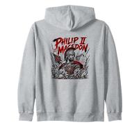 Philippe II de Macédoine Guerrier Roi Grec Ancien Sweat à Capuche