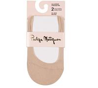 PHILIPPE MATIGNON FEMME 2 PAIRES DE CHAUSSETTINE COULEUR NATURELLE TG D/M 35-38 ART.M115015