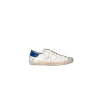 Philippe Model - Baskets en Daim Beige avec Spoiler Bleu - Homme - Chaussures - Blanc - Taille: 40 EU