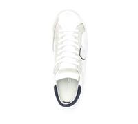 Philippe Model Baskets Paris X en Cuir Blanc avec Détails Bleu