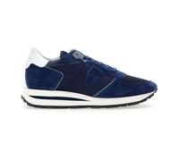 Philippe Model - Baskets Tropez Bleu en Tissu Technique et Daim - Homme - Chaussures - Bleu - Taille: 45 EU