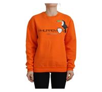 Philippe Model, Femme, Sweatshirts et sweats à capuche, Orange, Taille: 38 FR Pull ras du cou à manches longues