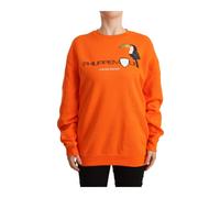 Philippe Model, Femme, Sweatshirts et sweats à capuche, Orange, Taille: 44 FR Pull Imprimé à Manches Longues
