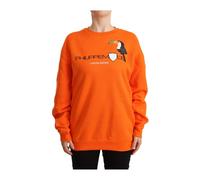 Philippe Model, Femme, Sweatshirts et sweats à capuche, Orange, Taille: 44 FR Tsh7320-P Printed Long Sleeves Pullover Sweater