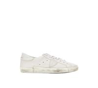 Philippe Model, Homme, Chaussures, Blanc, Taille: 40 EU Baskets Basses en Cuir
