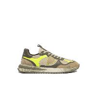 Philippe Model Paris sneakers homme vertes et marron en tissu et cuir - 43