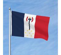 Philippe Pétain Chef D'État De France Flag Avec Œillets Drapeaux Couleurs Vives Drapeau De Jardin Pour Pelouse Porche Extérieur 90X150Cm