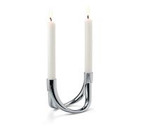 Philippi 123125 BOW Double bougeoir en nickel brillant aimanté