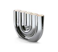 Porte-bougies chauffe-plat Double U Philippi, Designer Boris Kupczik, 15x22x4.5 cm