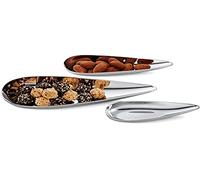 Philippi Blob Bols 3 pièces, en Acier Inoxydable, Argent, 23 x 9 x 3 cm