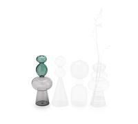 PHILIPPI Vases CURIOSA - Art géométrique du verre en 4 formes (tour)