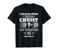 Philippians 4:13 Christian Jesus Bodybuilding Haltérophile T-Shirt