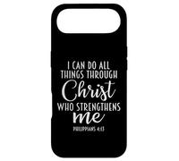 Philippians 4:13 Jesus/I Can Do All Things Through Christ Coque pour iPhone Air