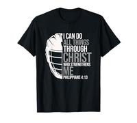 Philippians 4:13 Joueur de Lacrosse Lax Verse de la Bible Graphique T-Shirt