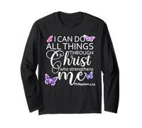 Philippians 413 I Can Do All Things Through Christ Christian Manche Longue
