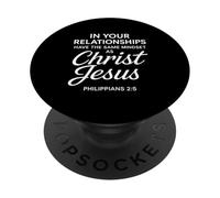Philippiens 2:5 Relations Jésus-Christ Écriture Bible PopSockets PopGrip Adhésif