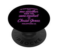 Philippiens 2:5 Relations Jésus-Christ Écriture Bible PopSockets PopGrip Adhésif