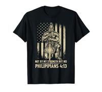 Philippiens 4:13 Bible chrétienne, entraînement, Gym, Force et Foi T-Shirt