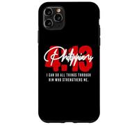 Philippiens 4 13 I Can do All Things Through God Catholic Coque pour iPhone 11 Pro Max