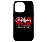 Philippiens 4 13 I Can do All Things Through God Catholic Coque pour iPhone 14 Pro Max