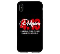 Philippiens 4 13 I Can do All Things Through God Catholic Coque pour iPhone XS Max