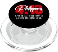 Philippiens 4 13 I Can do All Things Through God Catholic PopSockets PopGrip pour MagSafe