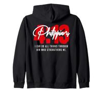 Philippiens 4 13 I Can do All Things Through God Catholic Sweat à Capuche