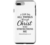 Philippiens 4:13 Je Peux Tout Faire grâce à Christ Bible Coque pour iPhone 7 Plus/8 Plus