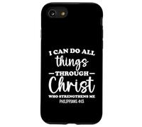 Philippiens 4:13 Je peux tout faire grâce à Christ Bible Coque pour iPhone SE (2020) / 7 / 8