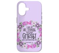 Philippiens 4:13 Verse biblique All Things Through Christ Coque pour iPhone 17