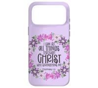 Philippiens 4:13 Verse biblique All Things Through Christ Coque pour iPhone 17 Pro Max